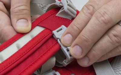 How do I replace a sternum strap on my backpack?