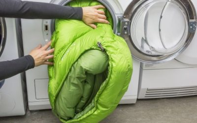 How do I wash and dry my down sleeping bag?